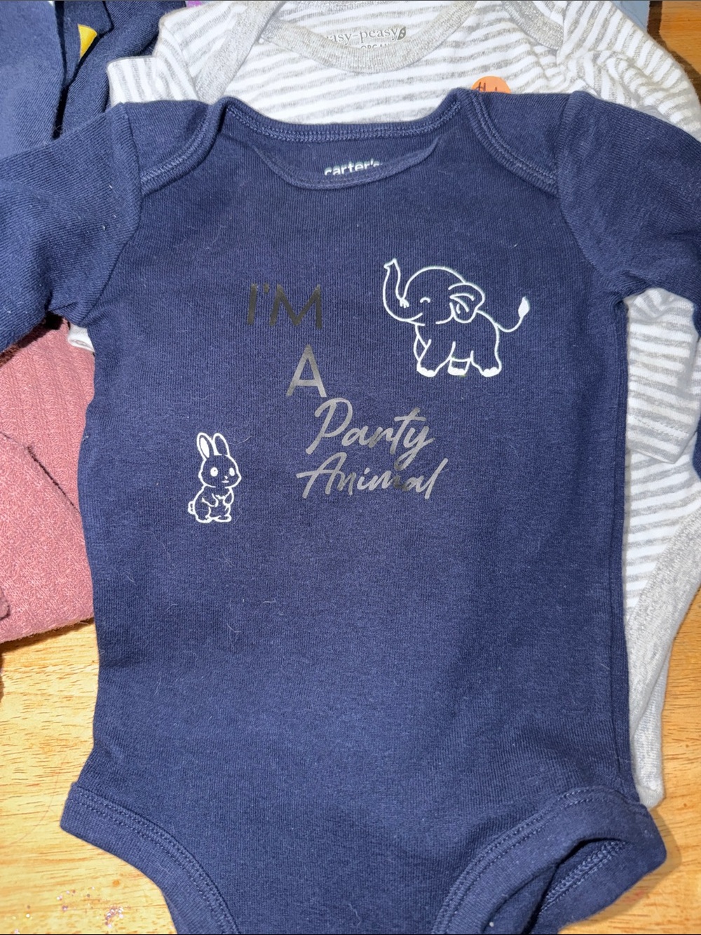 Carter's Navy 'I'm A Party Animal' Baby One-Piece